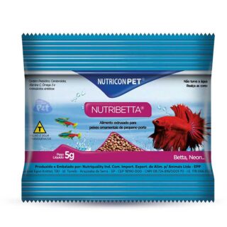 RAÇÃO NUTRIBETTA EXT. 5 GRAMAS (CARTELA C/ 10 UNIDADES)