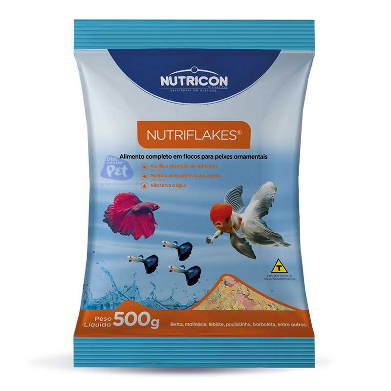 RAÇÃO NUTRIFLAKES 500 GRAMAS