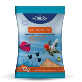 RAÇÃO NUTRIFLAKES 12 GRAMAS (CARTELA C/ 10 UNIDADES)