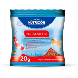 RAÇÃO NUTRIBALLS EXT. 20 GRAMAS (CARTELA C/ 10 UNIDADES)