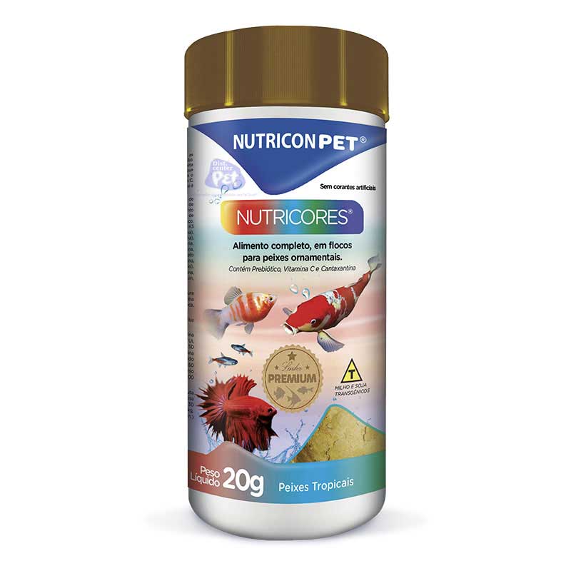 RAÇÃO NUTRICORES EXT. 20 GRAMAS