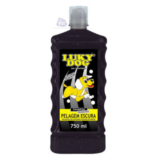 SHAMPOO LUKY DOG PELAGEM ESCURA 750 ML